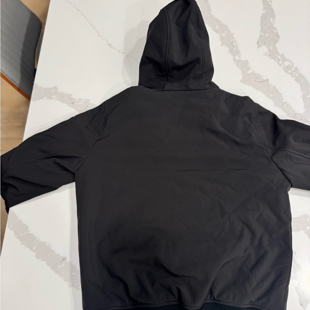 Tommy Hilfiger Black Hooded Bomber Jacket - Picture 12 of 12